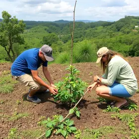 plantio de árvores em áreas degradadas