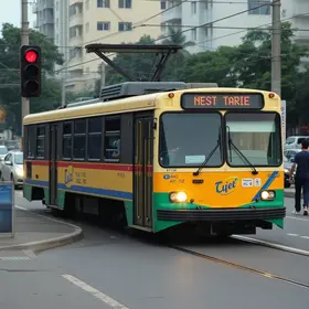 falha em trólebus