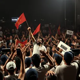 tumulto em homenagem a Haddad